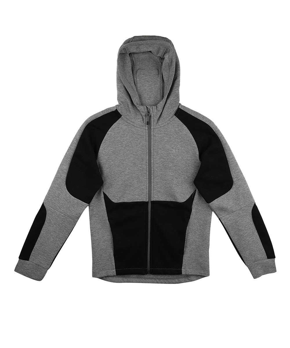 PUMA Evostripe Full-Zip Hoodie B Sweatshirt, Kids, Black, 7-8Y