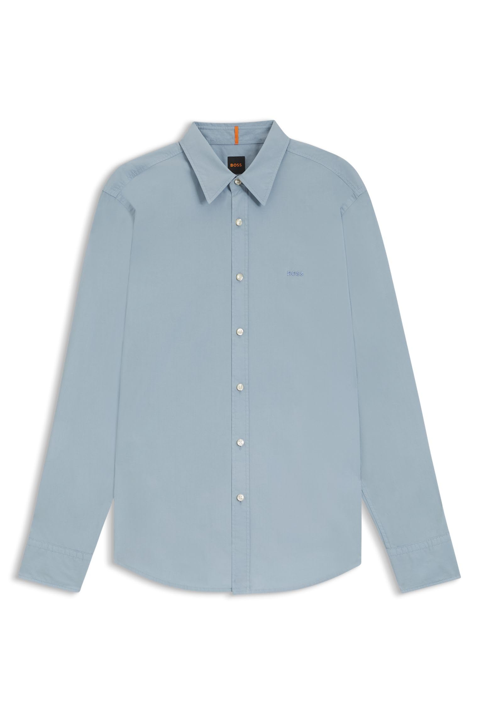 BOSS Mens Relegant 6 Regular-fit Shirt in Cotton poplin