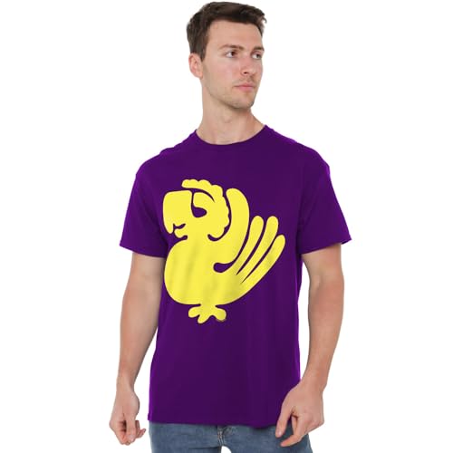 Legends Of The Hidden Temple Purple Parrots Unisex T Shirt, Purple, X-Large