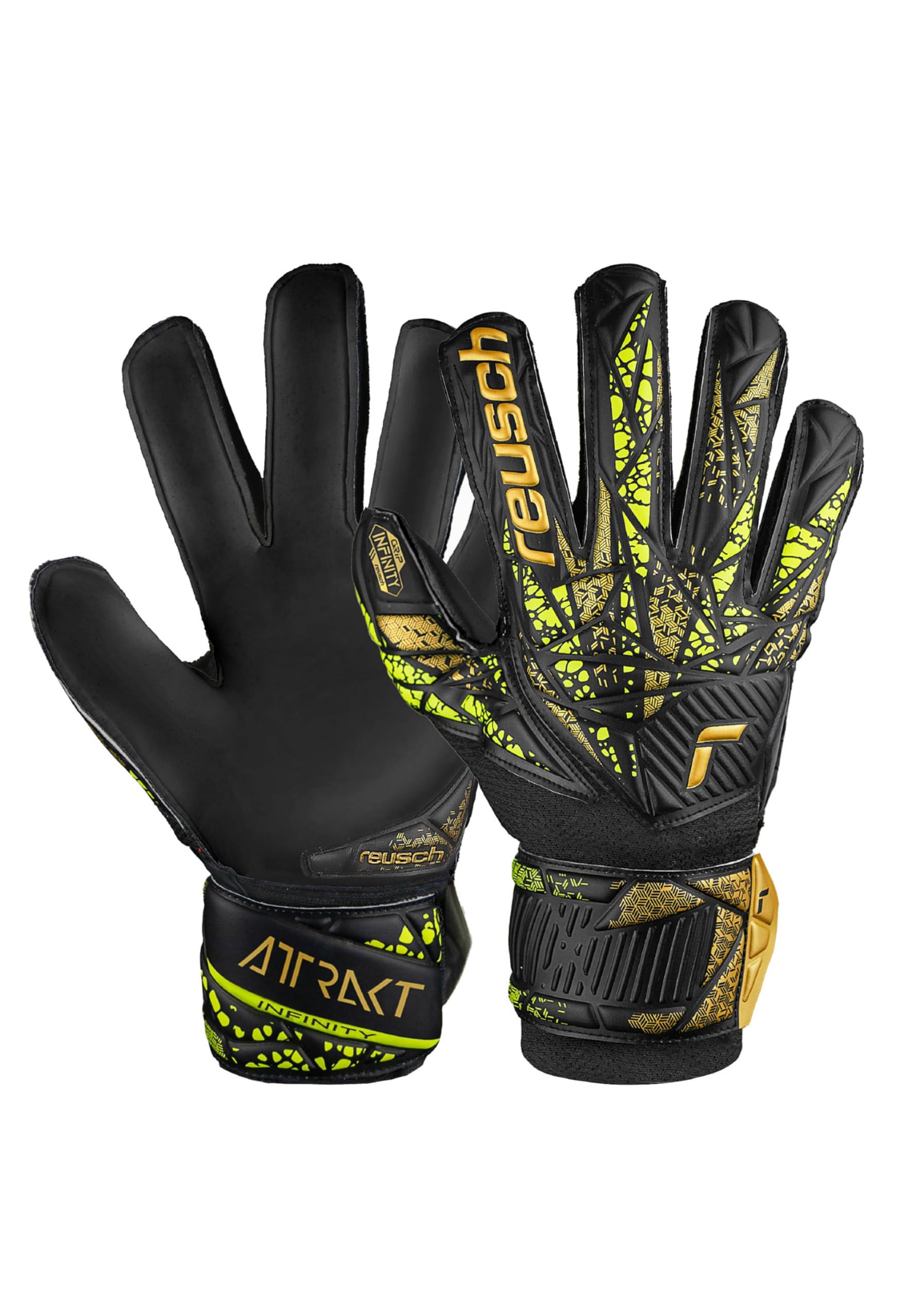 Reusch Attrakt Infinity Finger Support Goalkeeper Gloves Junior - 7