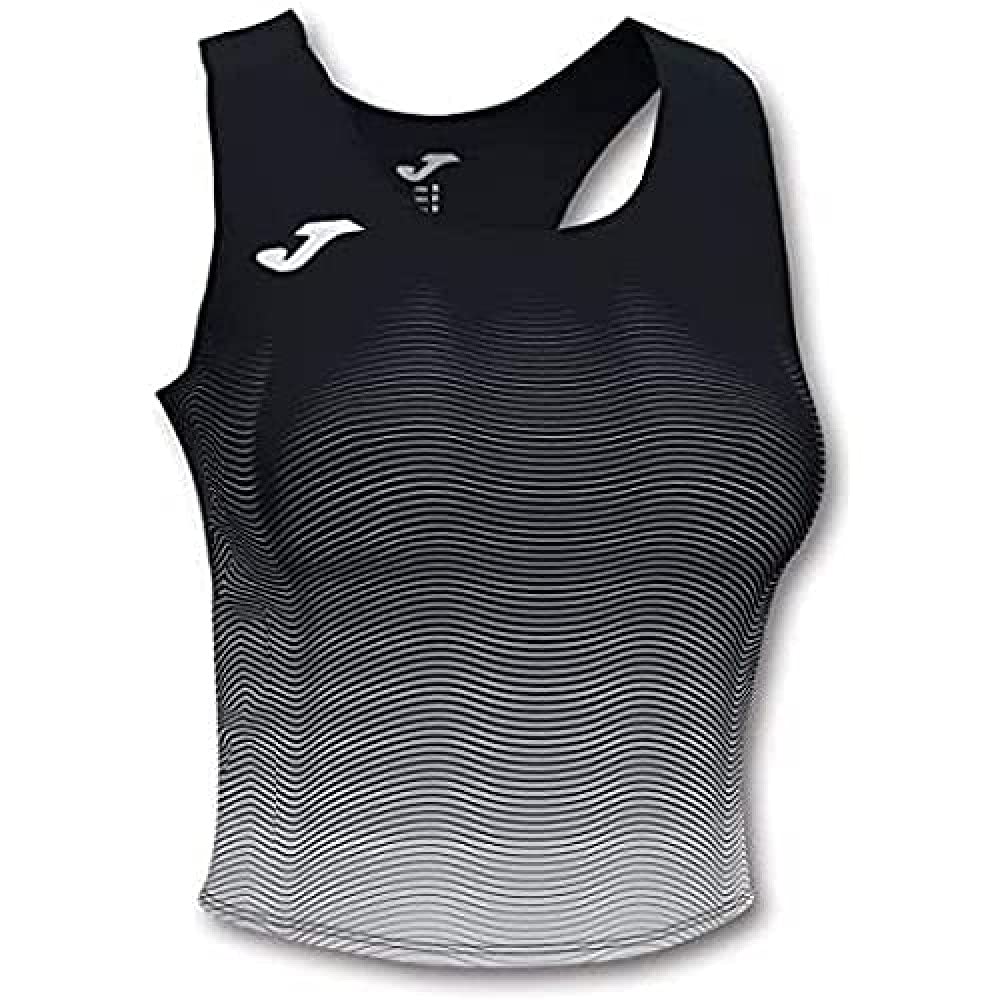 Joma Elite Vii Top running, Girls, girls, 901018.102, Black-White, 4XS-3XS