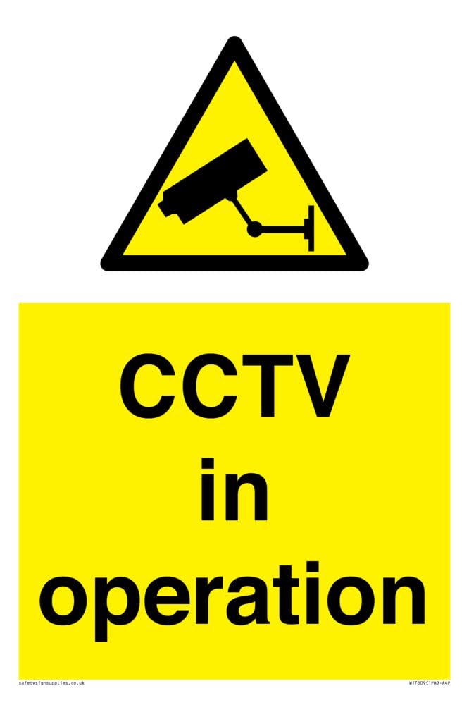 CCTV in operation Sign - 200x300mm - A4P