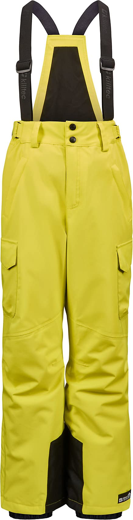 Killtec Jungen Maddock Jr Functional Trousers with Zip-off Bib, Snow Guard and Edge Protection, Lime, 116