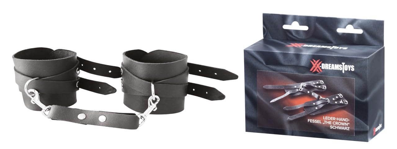 XX-DREAMSTOYS The Crown Handcuffs Black 26 cm