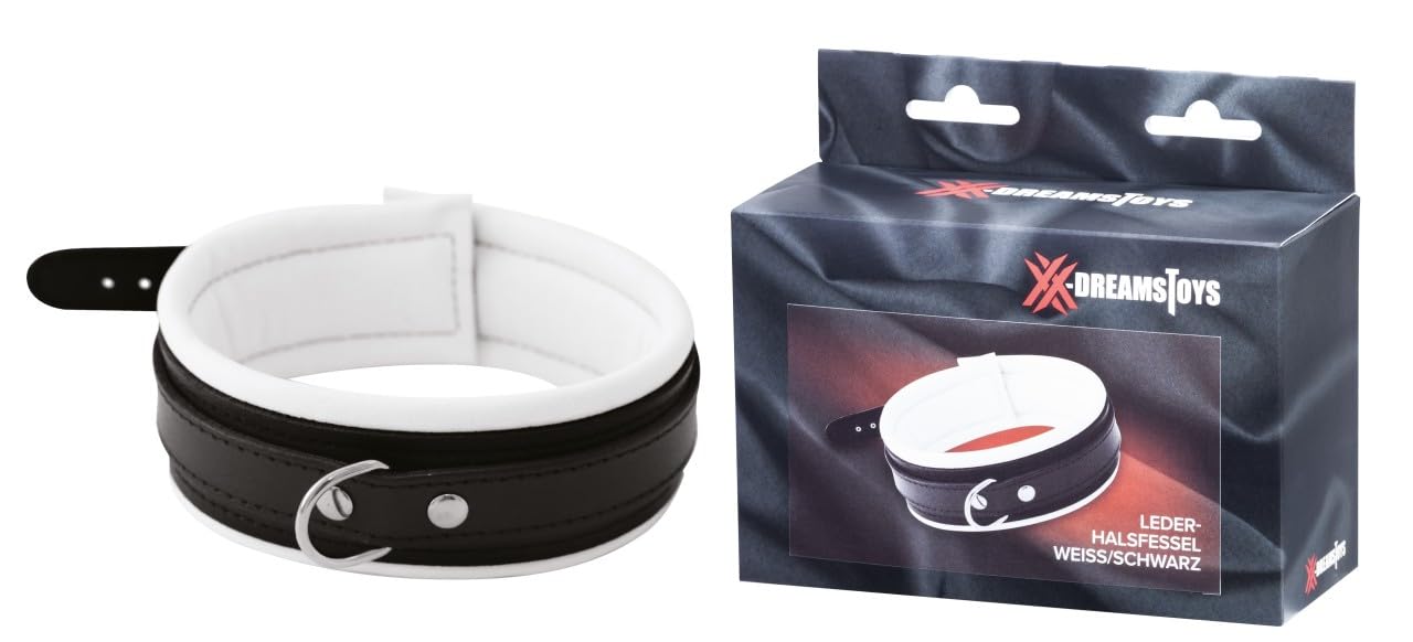 XX-DREAMSTOYS Neck Restraints Black/White 42 cm