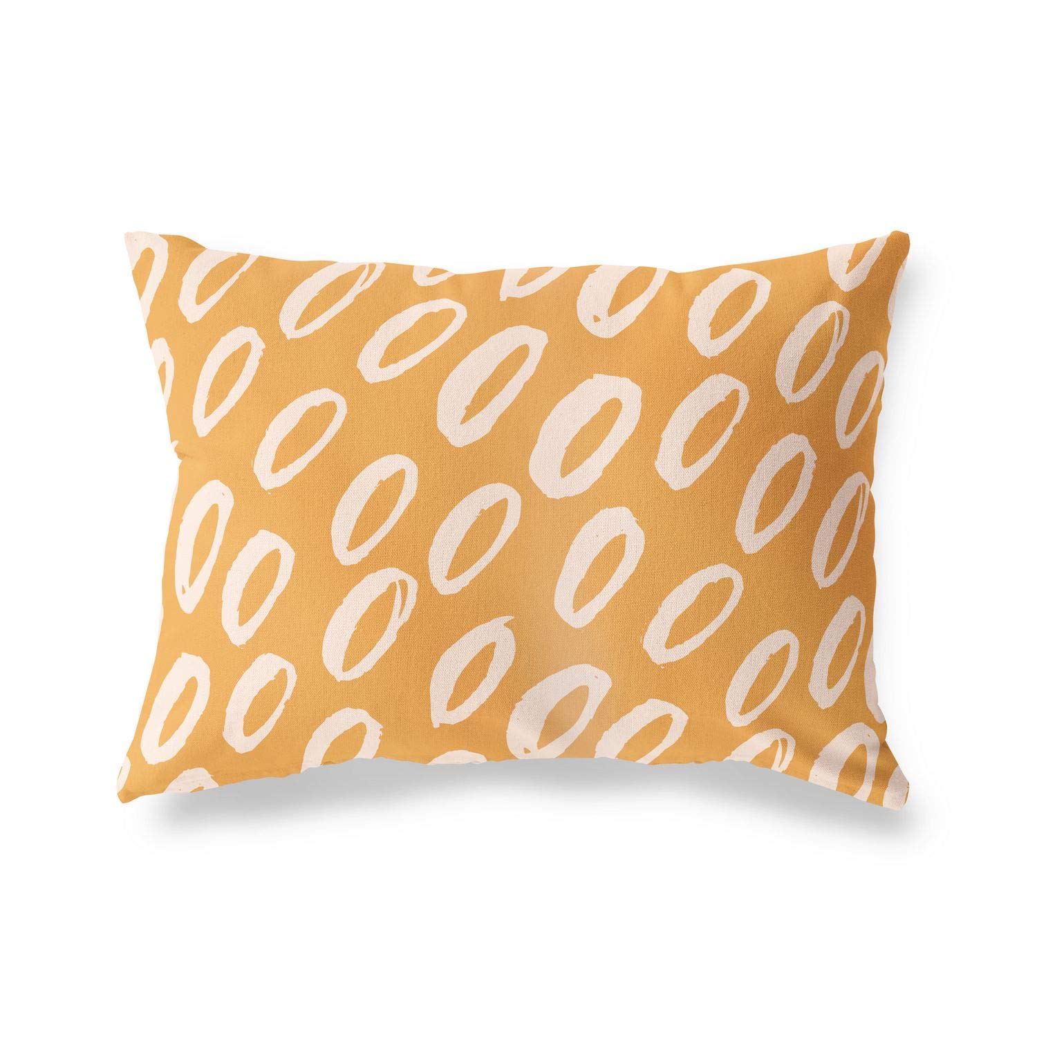 Bonamaison Decorative Cushion Cover Orange & Off White, Throw Pillow Covers, Home Decorative Pillowcases for Livingroom, Sofa, Bedroom, Size: 35x50 Cm - Designed and Manufactured in Turkey