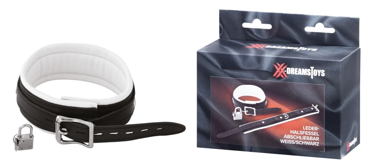XX-DREAMSTOYS Neck Restraints Black/White 42 cm