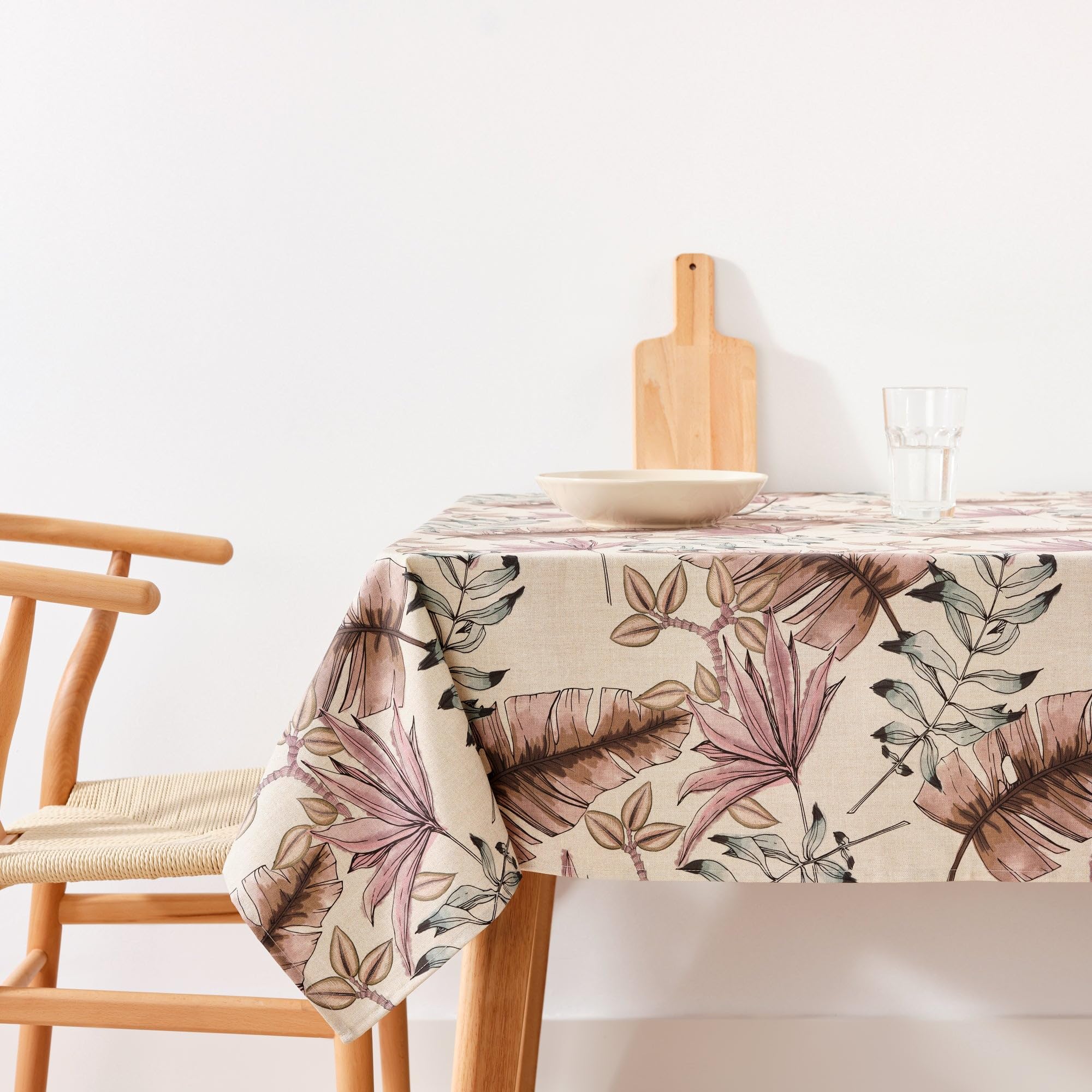 BELUM | Stain Resistant Tablecloth Size 300 x 155 cm - Extra Soft Touch Tablecloth Colour Multicolor - Tablecloth 100% Made in Spain Fabric 100% Organic Cotton - Tablecloth Model 0120-417