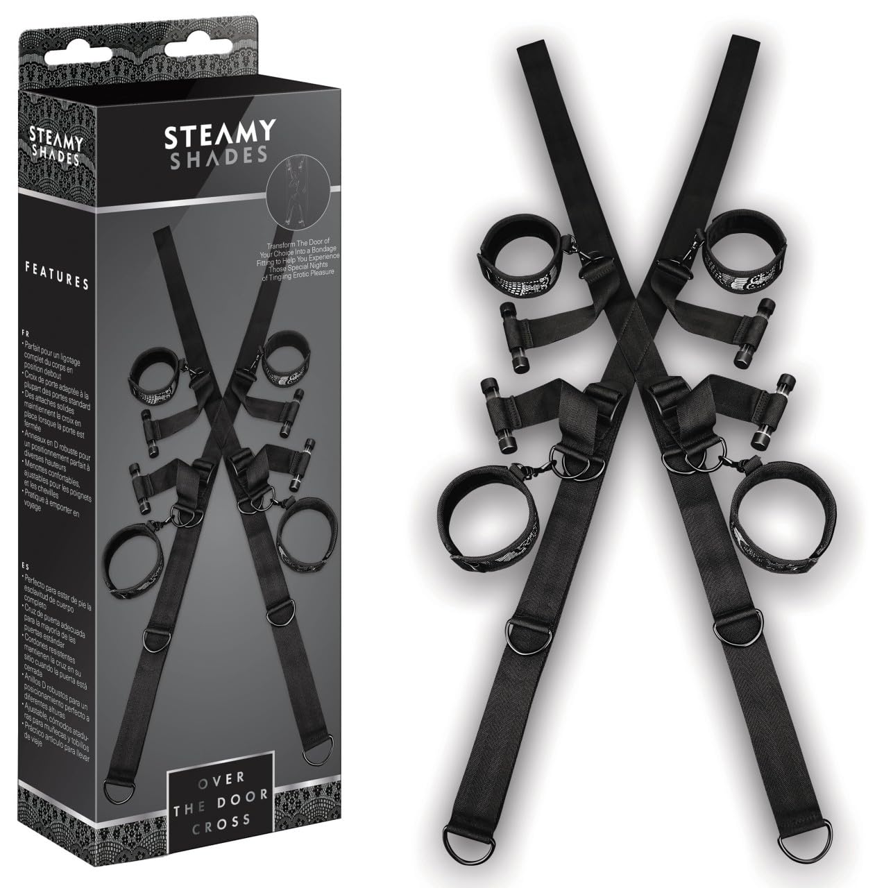 STEAMY SHADES Cross Black One Size