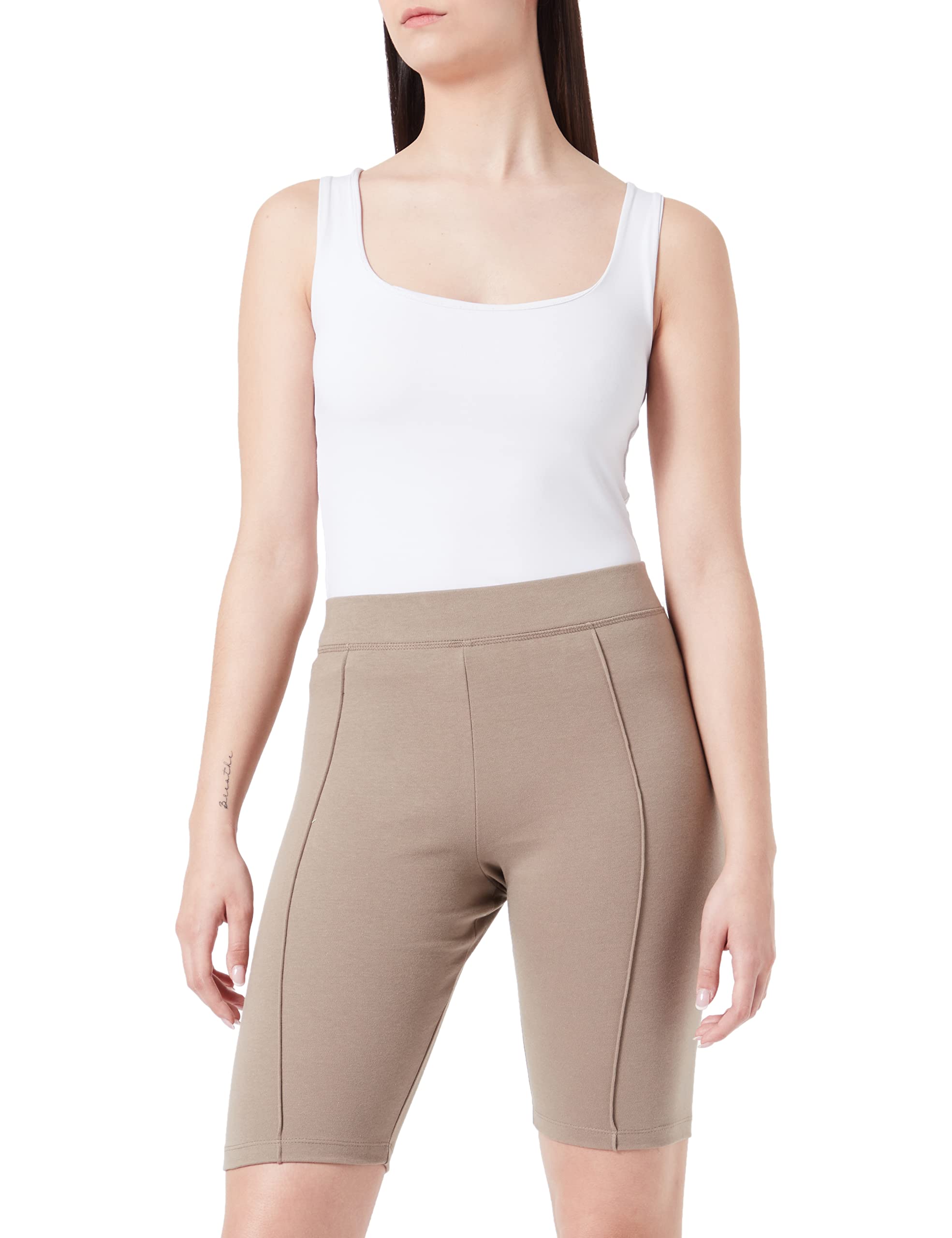 JJXX Jack & Jones Women's JXOLIVIA HW Stretch Time Shorts SN, Brindle, XS