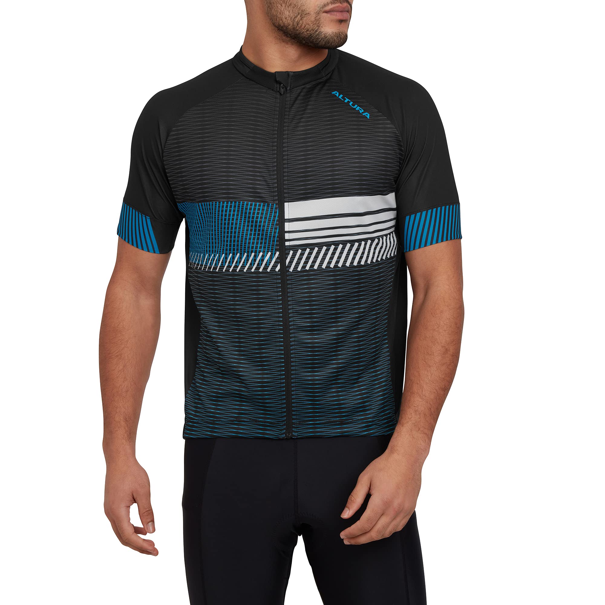 Altura Club Men's Short Sleeve Jersey Black/Blue, 4