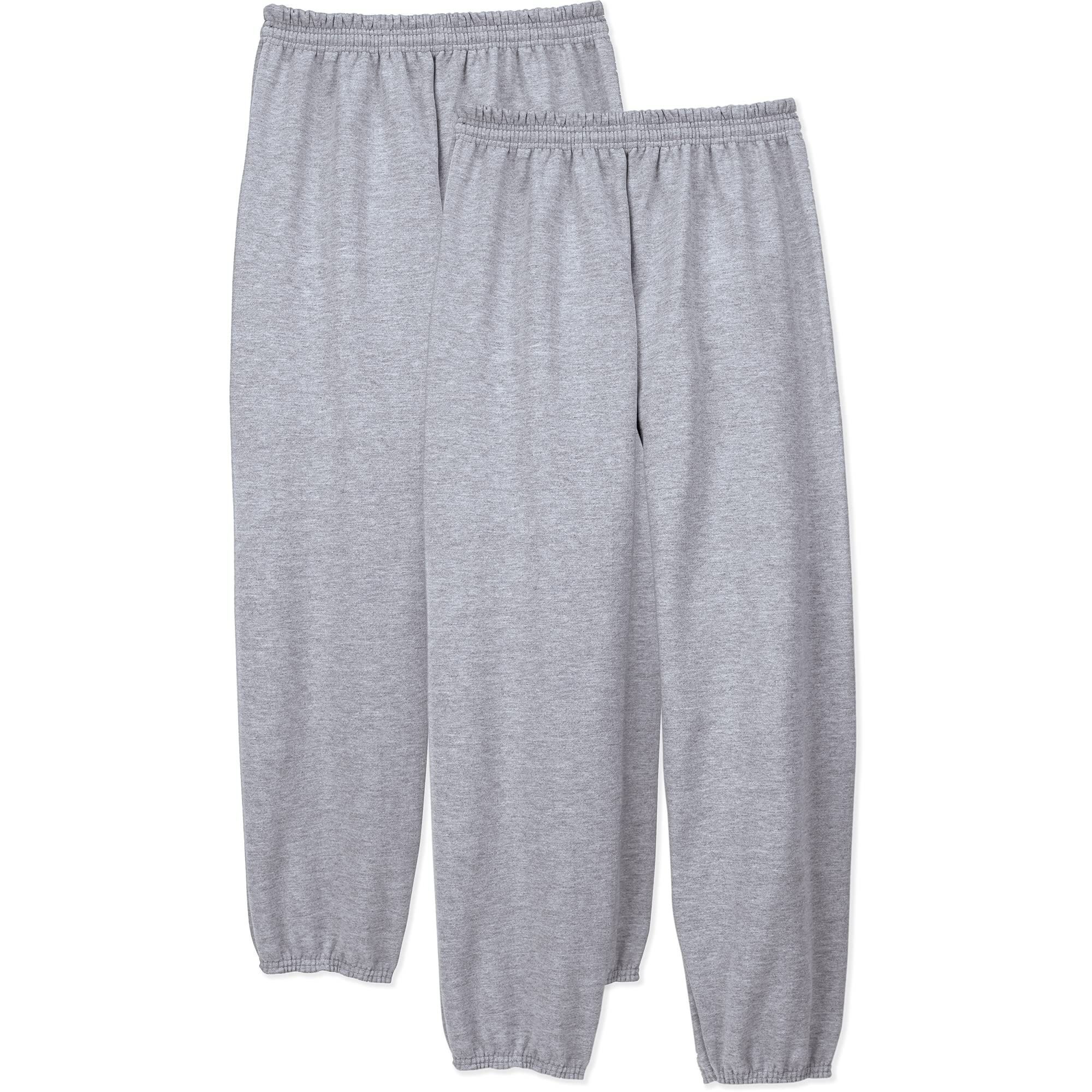Hanes Men's EcoSmart Fleece Sweatpant, Light Steel, 3X-Large (Pack of 2)