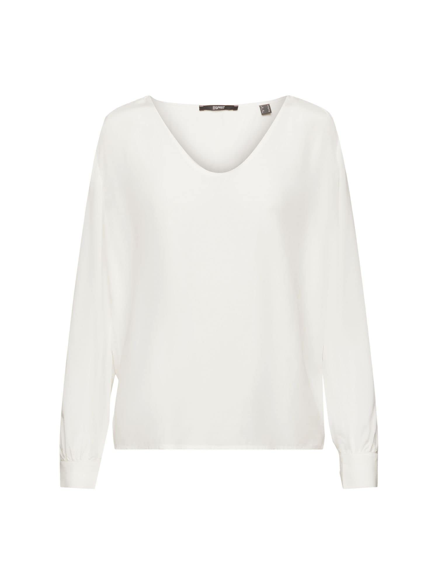 ESPRIT Collection Women's 122EO1F309 Blouse, 110/OFF White, XL