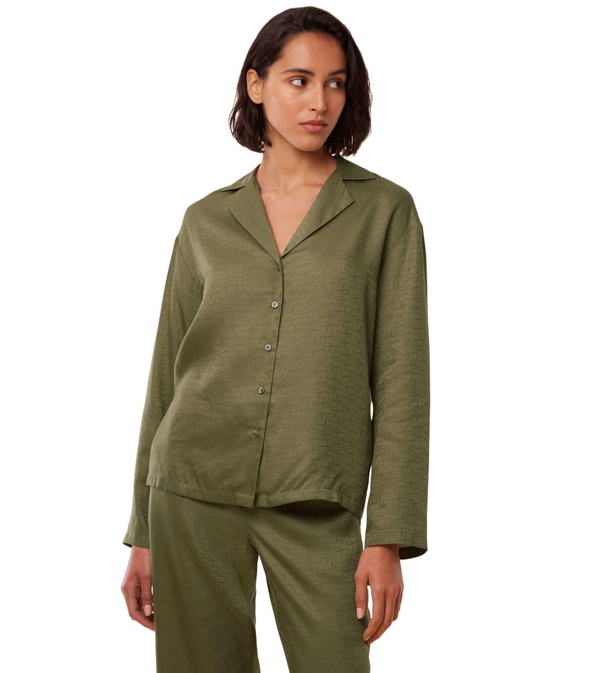 Triumph Women's Silky Sensuality Top LSL Undershirt, Martini Olive, 16