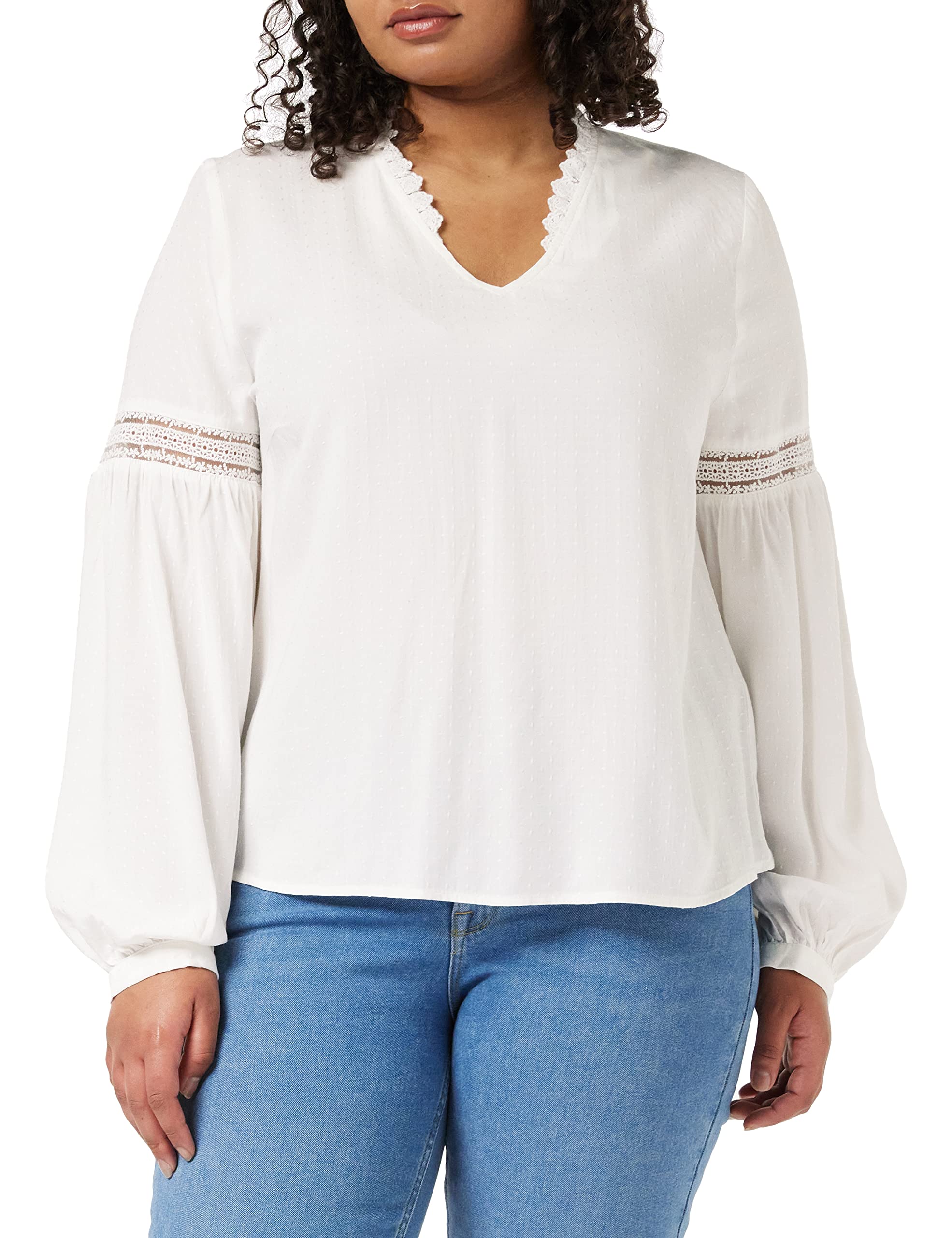 Louche Niki Blouse, Off-White, Size 8