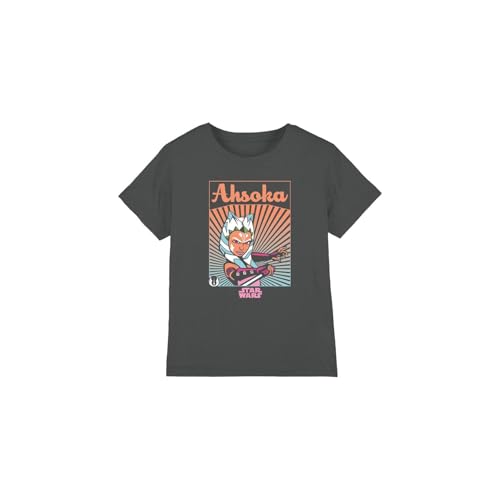 Star Wars Ahsoka Rays Unisex Kids T Shirt, Charcoal, 12-13 Years