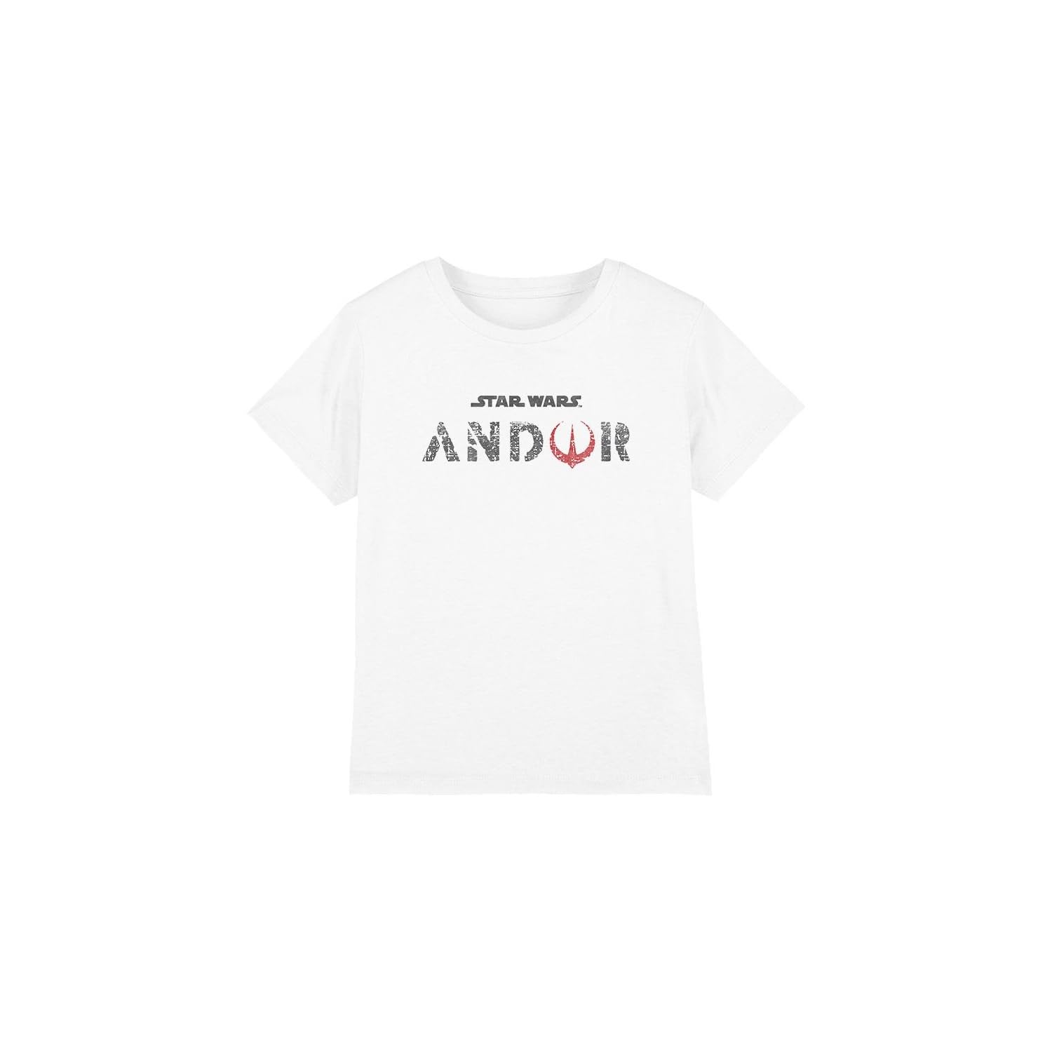 Star Wars Andor Logo Unisex Kids T Shirt, White, 12-13 Years