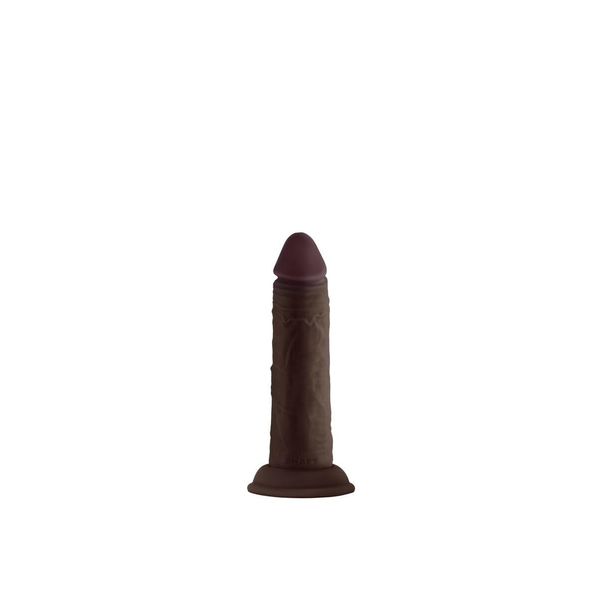 Shaft Model J Liquid Silicone Dong Mahogany Black 14.5 cm