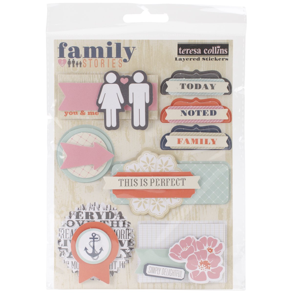 Family Stories Layered Stickers,