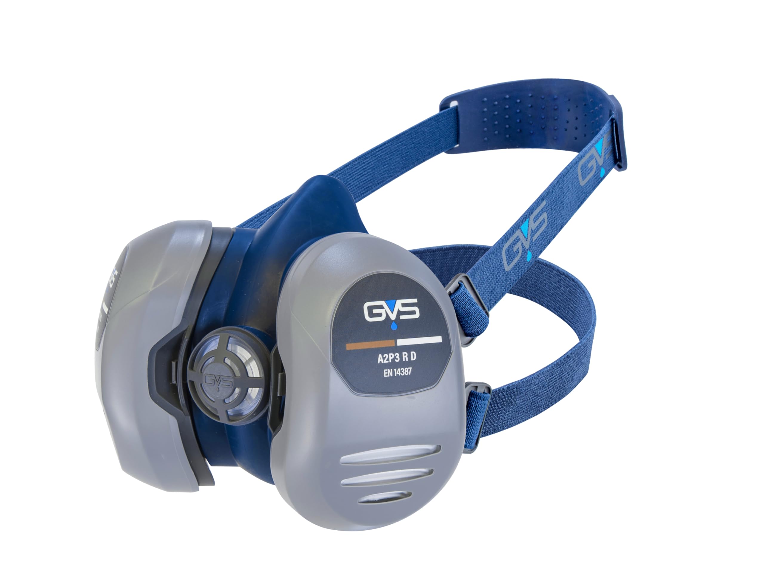 GVS SPR233L Elipse Mask with A2P3 Replaceable Filters for Organic Gases, Vapours until 5000ppm and Dust, XL size