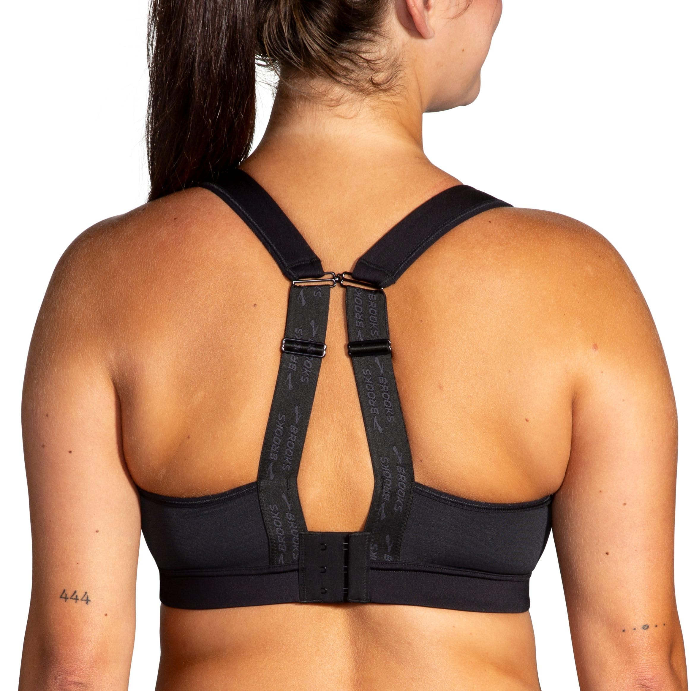 BROOKS Womens Drive Convertible Run 2.0 Sports Bra, Black, 4 EU