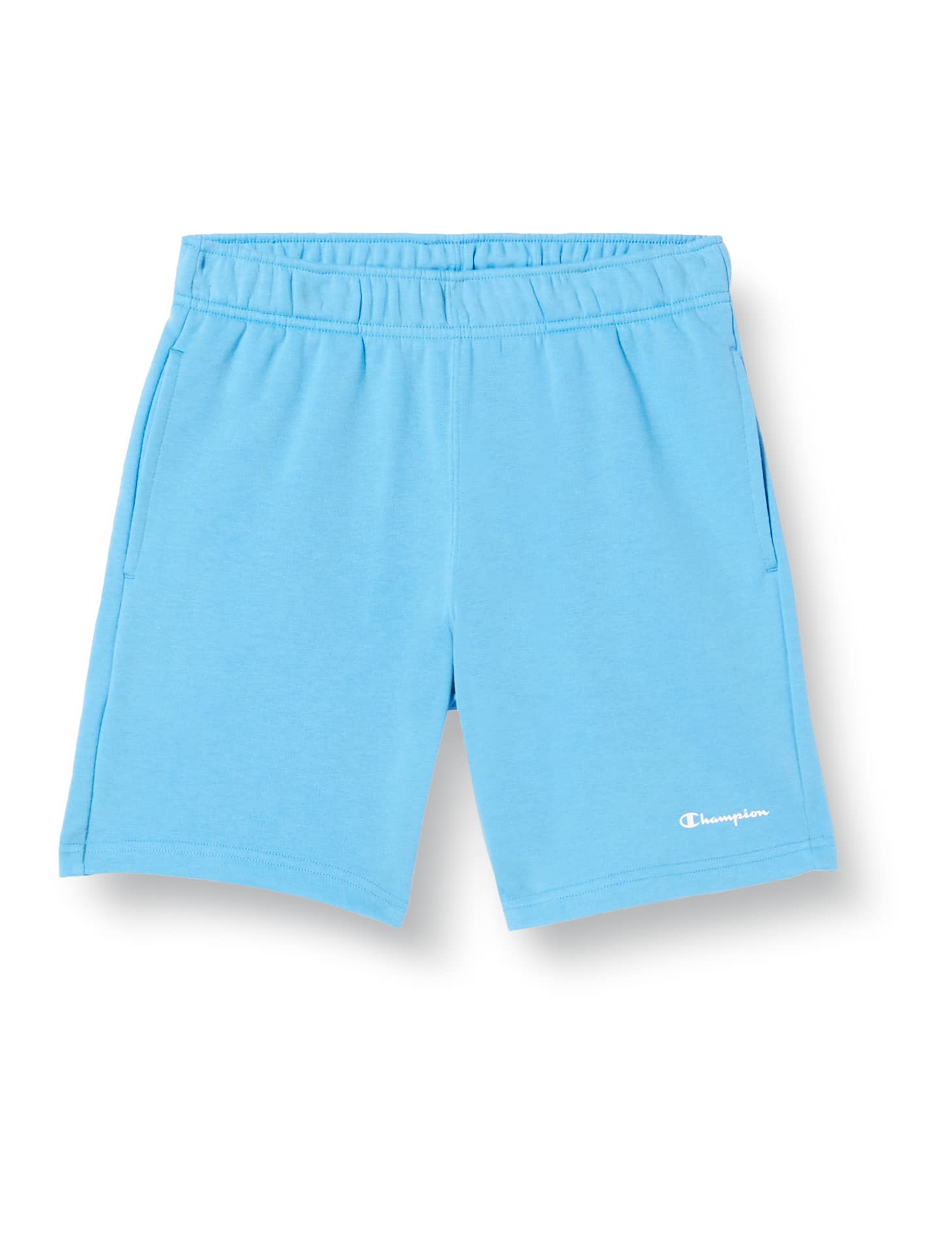 Champion Legacy Authentic Pants Powerblend Terry Small Logo Bermuda Shorts, Blue, S Men