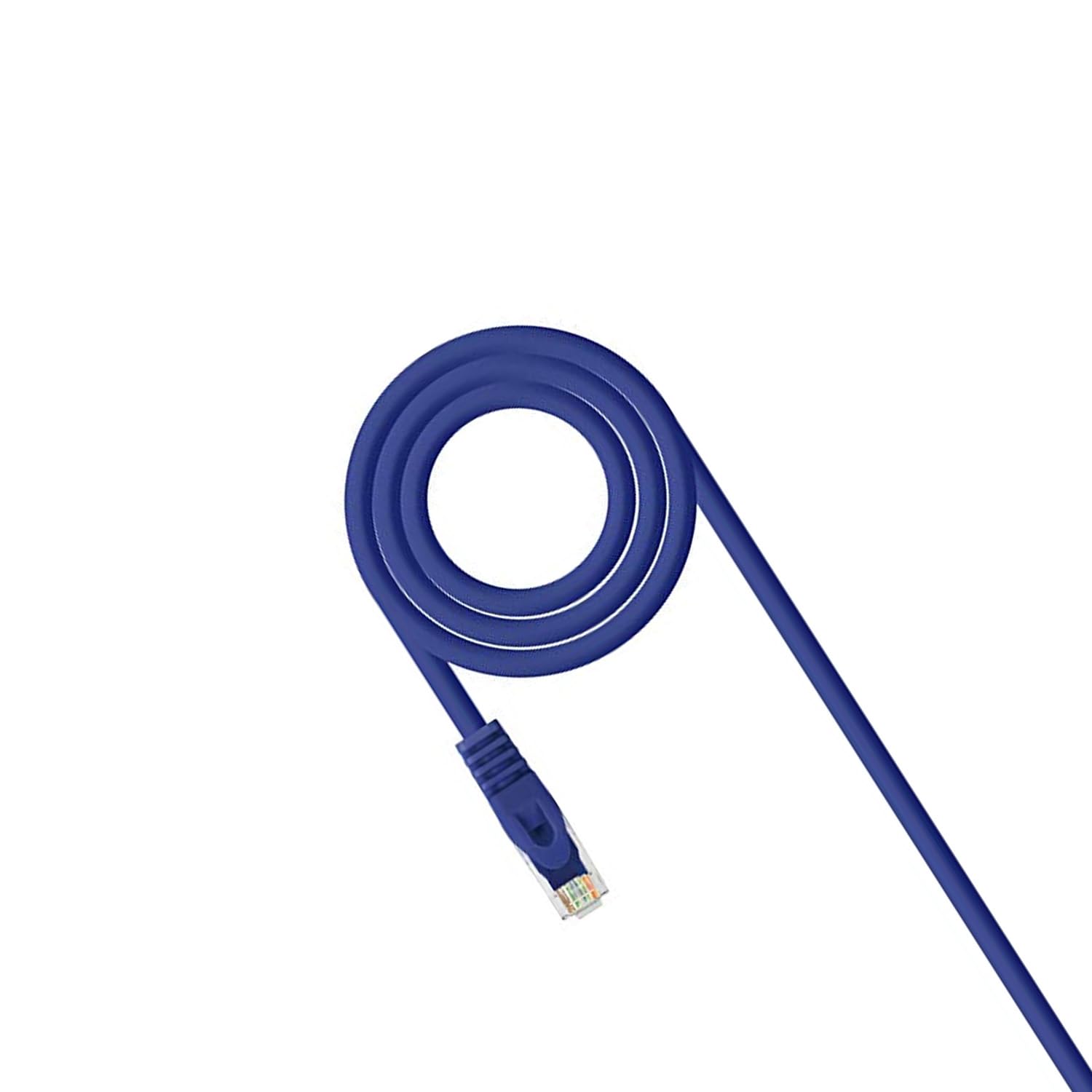 Monkey Ladder Ethernet Cable RJ45 LSZH Cat.6A UTP AWG24, 100% Copper, Allogen-Free, Blue, 0.5 m Patch Cord