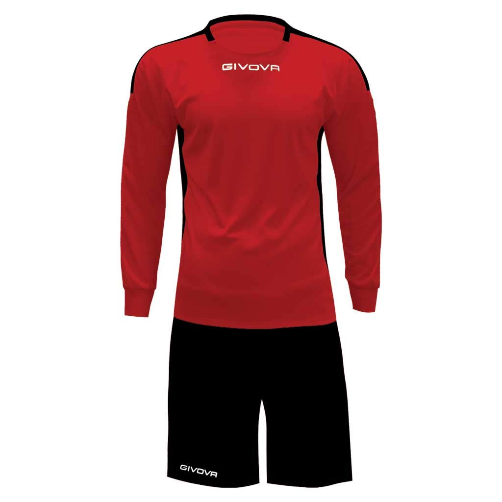 givova KITC64, unisex_adult, KITC63, Rosso-Nero, 3XS
