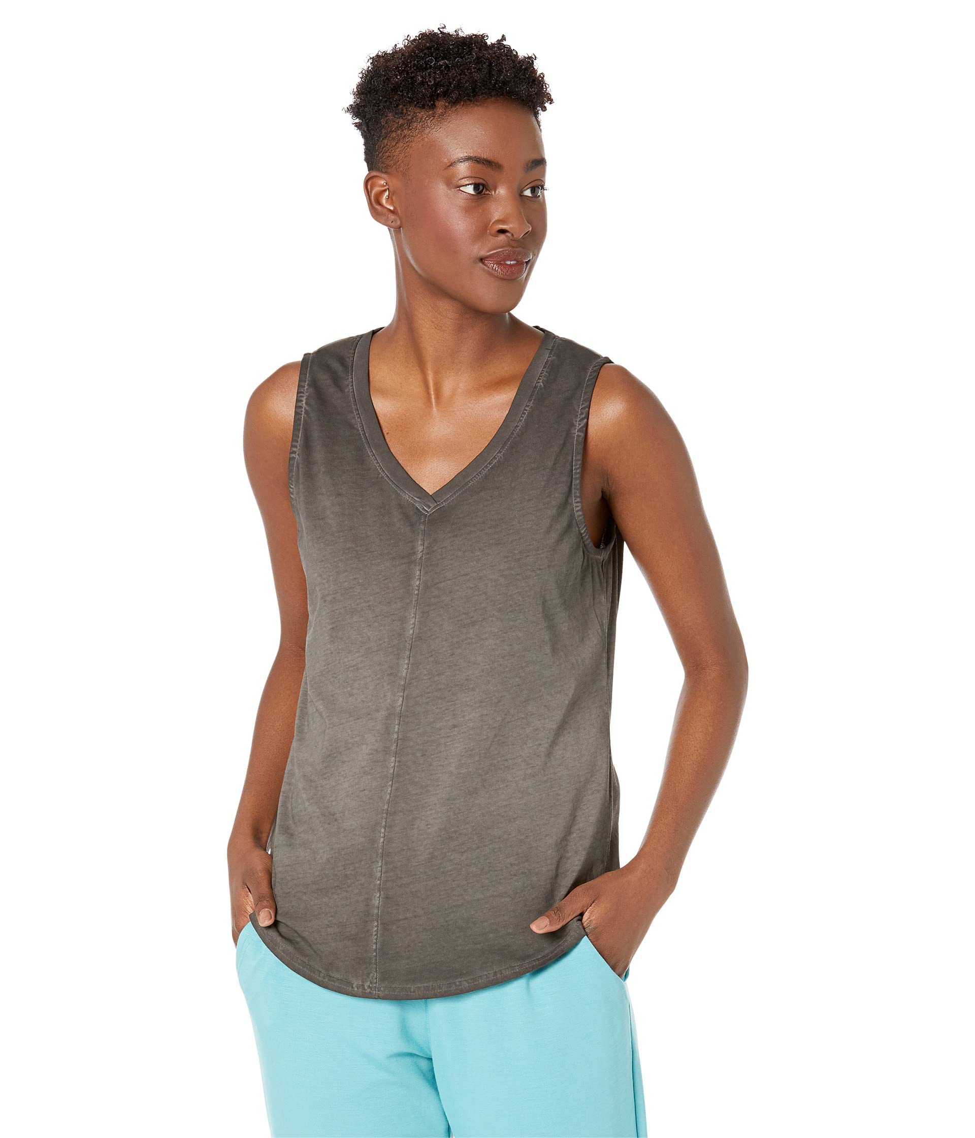 Skechers Diamond Wash Hatha V-Neck Tank Black
