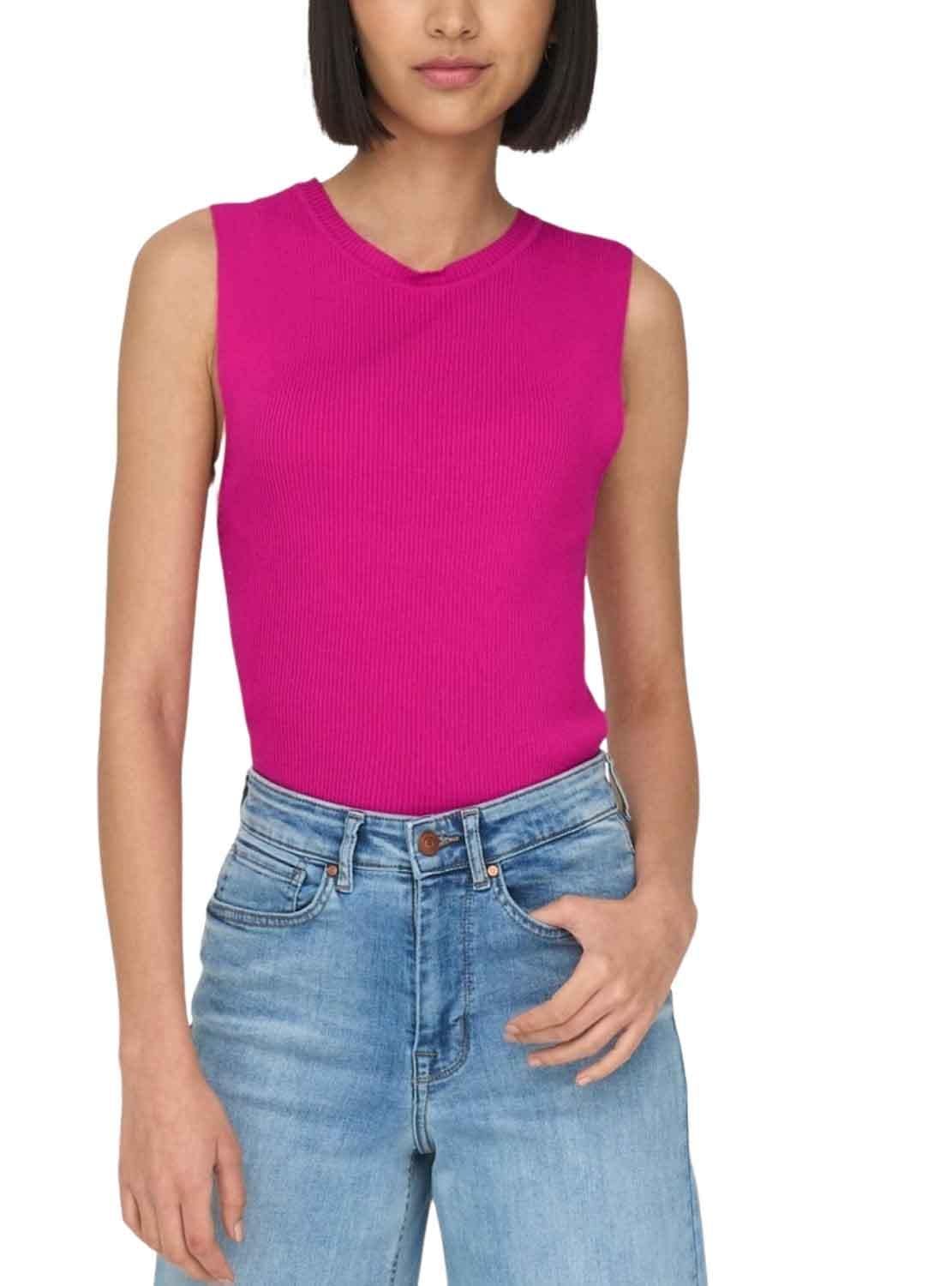 ONLY Women's ONLMAJLI S/L KNT NOOS Top, Very Berry, M, Very Berry, M