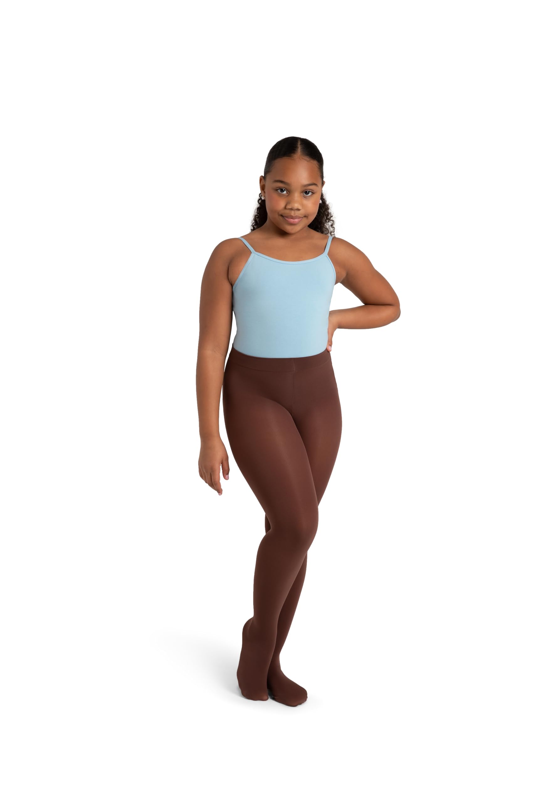 Capezio Girl's Ultra Soft Transition Tight Hosiery, 40 den, Java, One Size (Pack of 3)