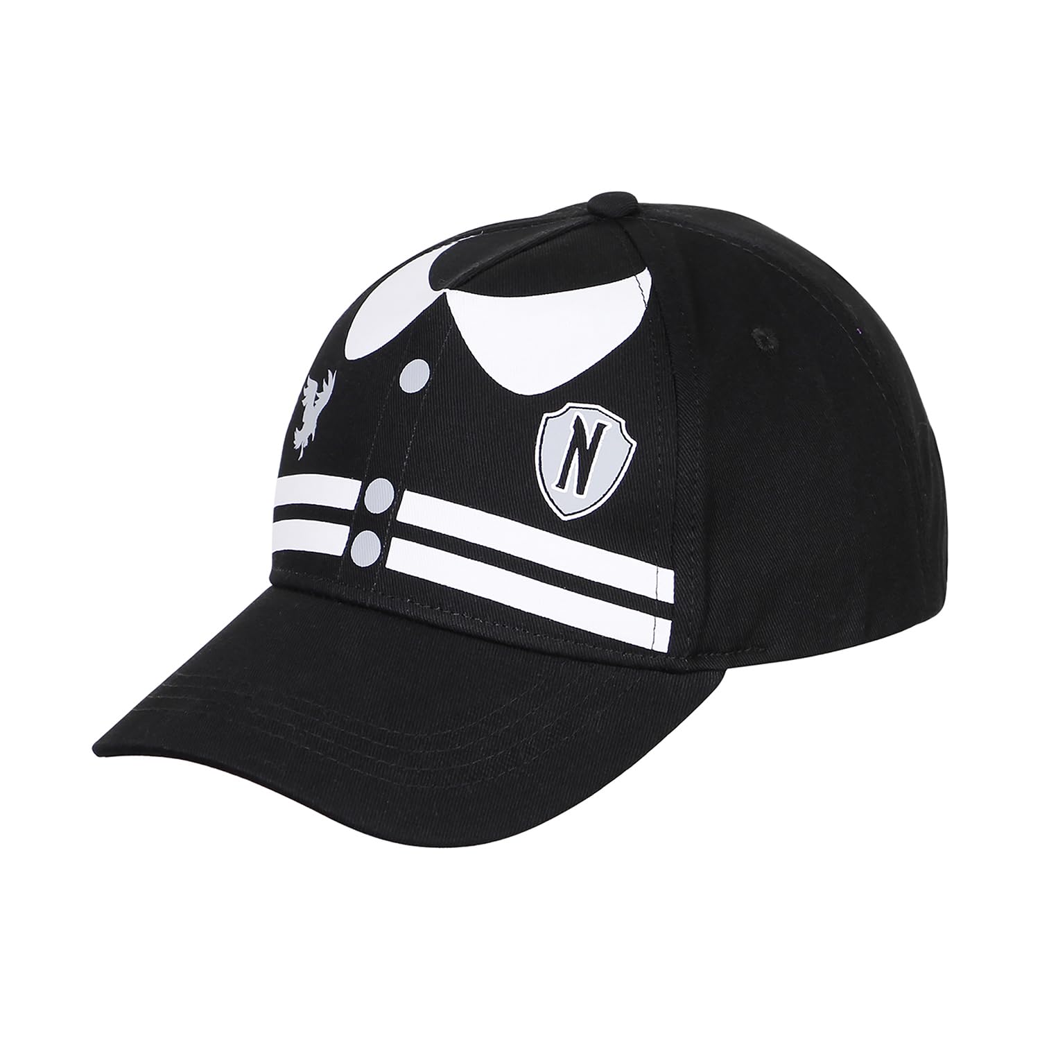 Wednesday Varsity-Chidren's Cap, Black, 20 x 14 cm
