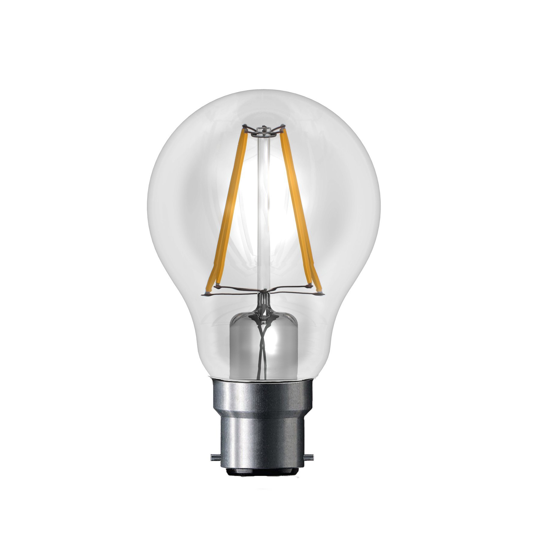 LED Bayonet B22/BC Filament Dimmable GLS, 6W (=60W), Warm White