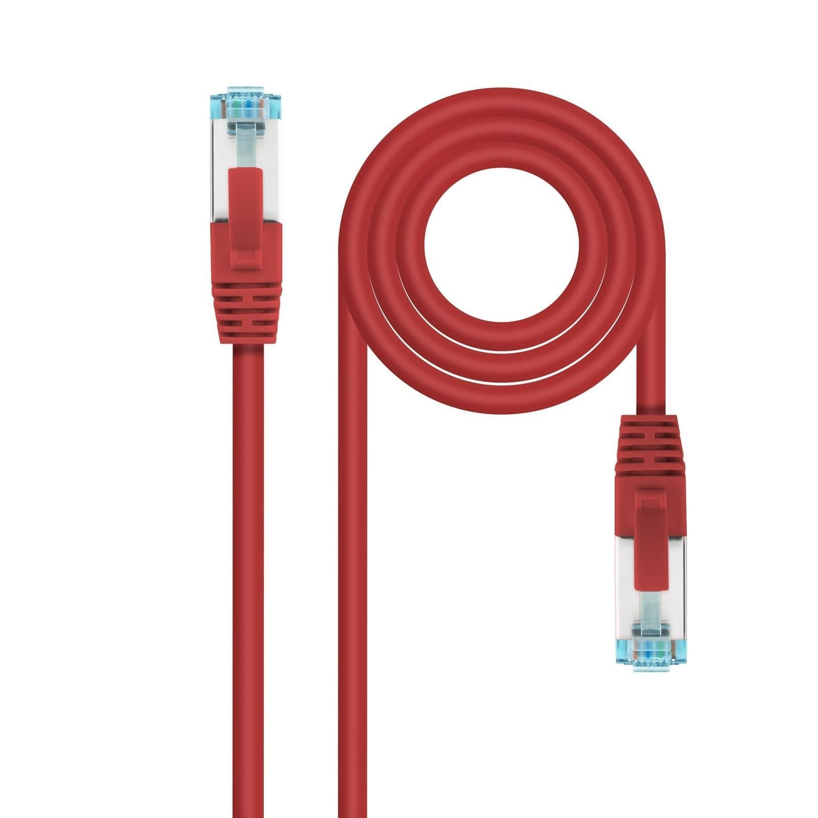 Category 7 LSZH SFTP PIMF AWG26 Network Cable Red 1m Length Ideal for network installations requiring high speed and interference protection.