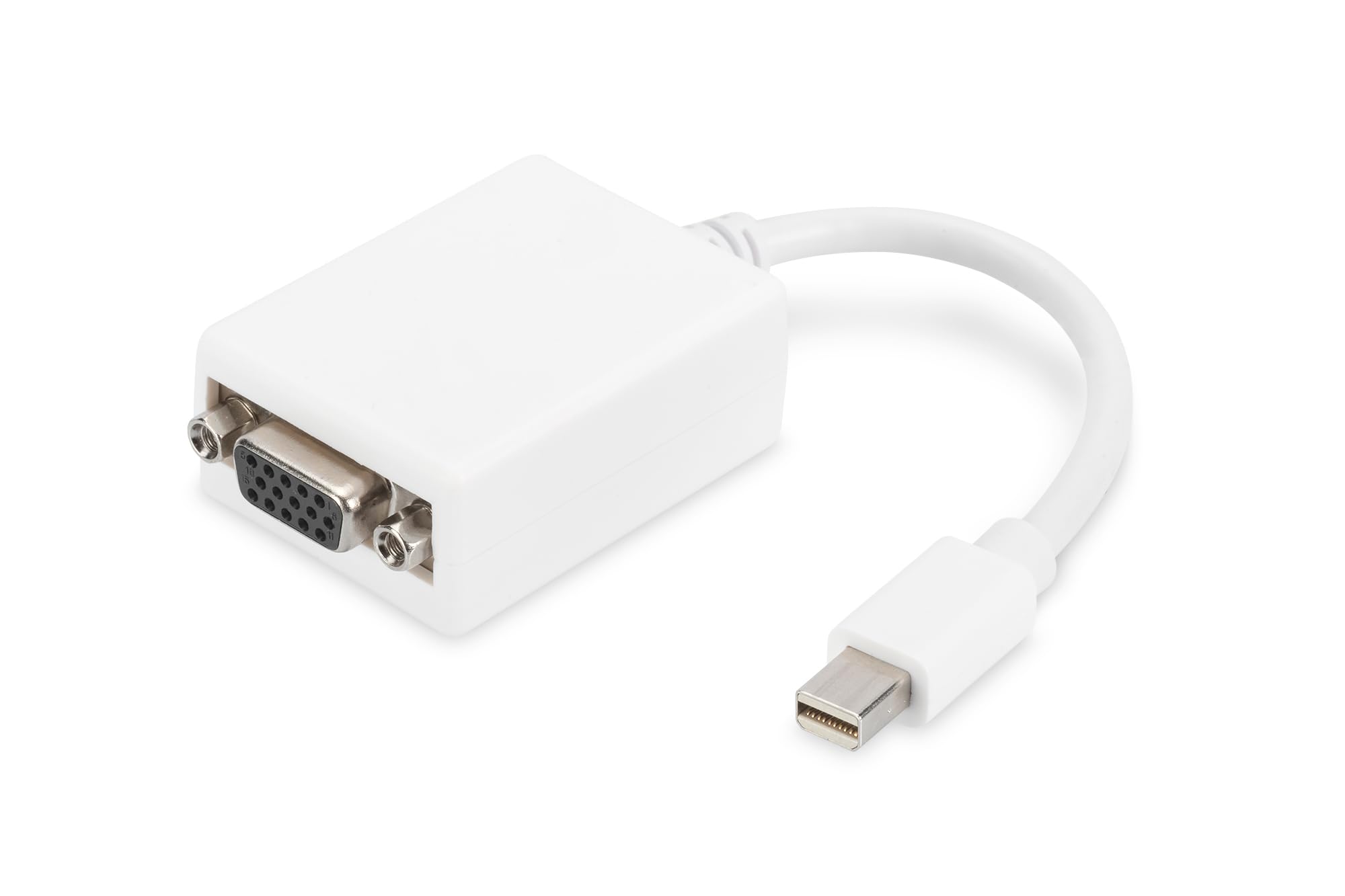 DIGITUS AK-340407-001-W 0.15m Mini DP Male to HD15 Female DisplayPort Adapter Cable - White