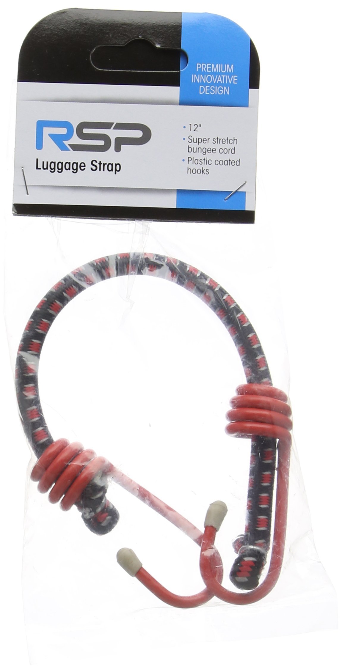 Rsp Elastic Luggage Strap - Black, 12 Inch