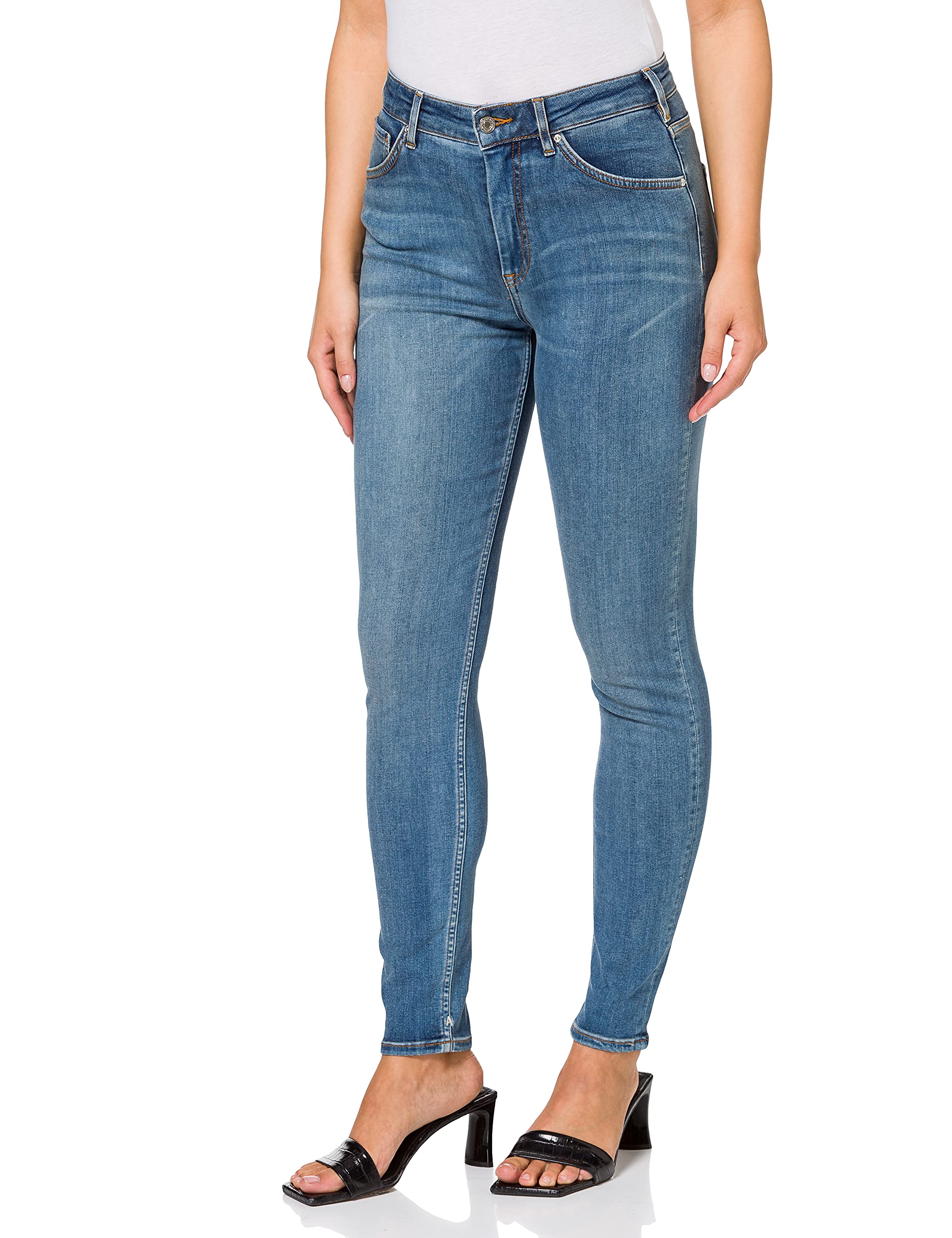 Scotch & Soda Women's Skinny Fit Jeans, Bathed in Blue, 24 W/30 L