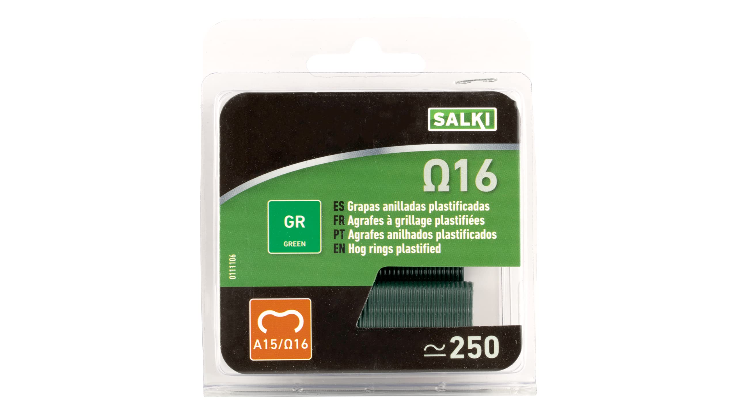 Salki 111106 Staple A-16 Green Blister 250u