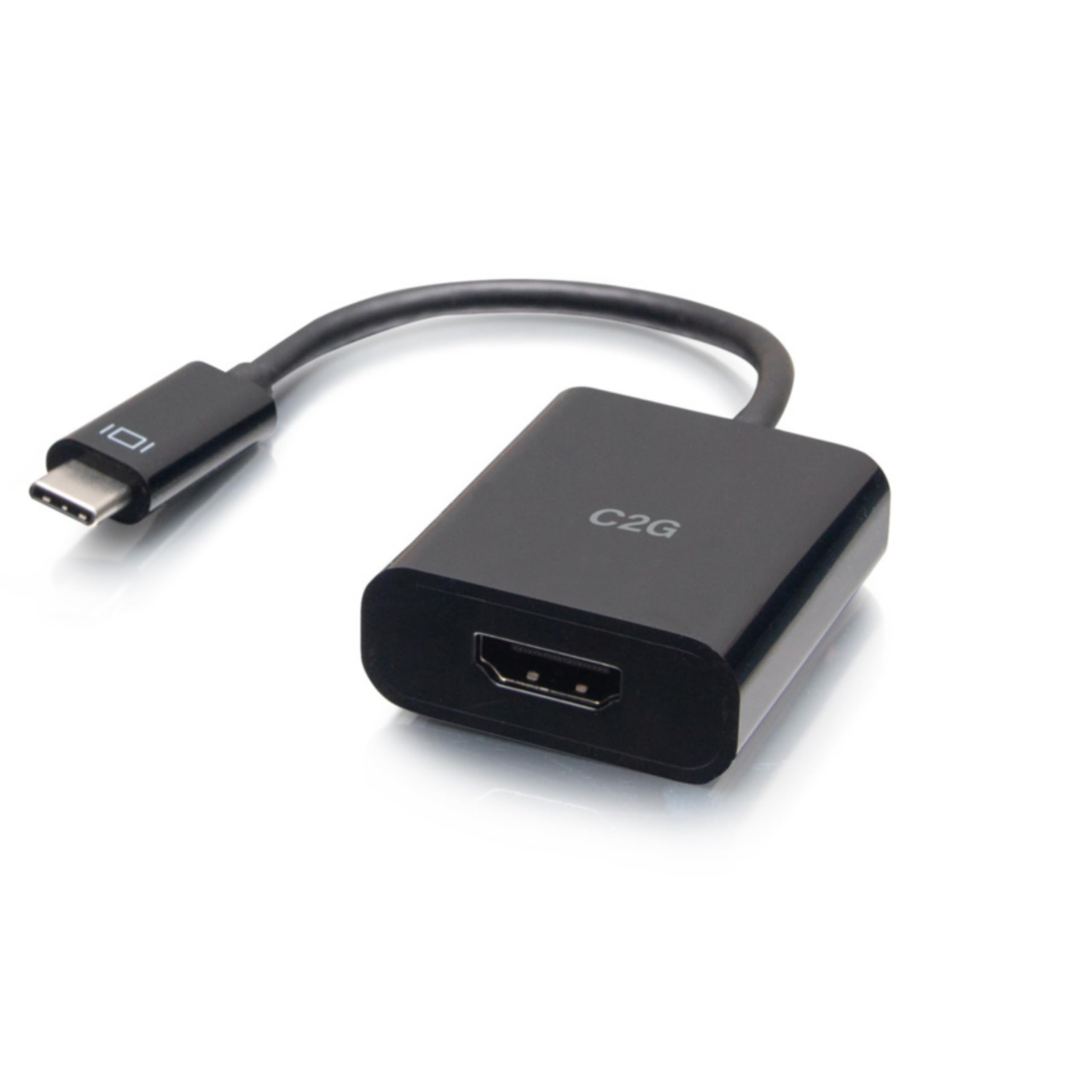 C2G USB-C® to HDMI® Audio and Video Adapter Ultra HD 4K 60HZ USB C to HDMI Converter - Black - C2G26935 - Compatible with Apple MacBook, MacBook Air, and MacBook Pro