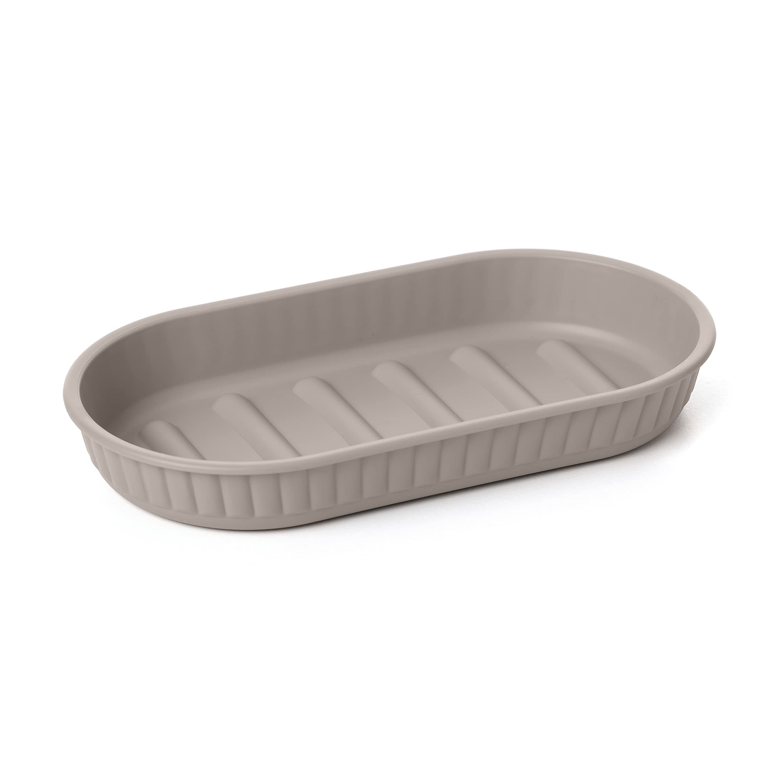 Tatay Baobab Soap Dish Plastic BPA Free Taupe 15 x 8.2 x 2.1 cm