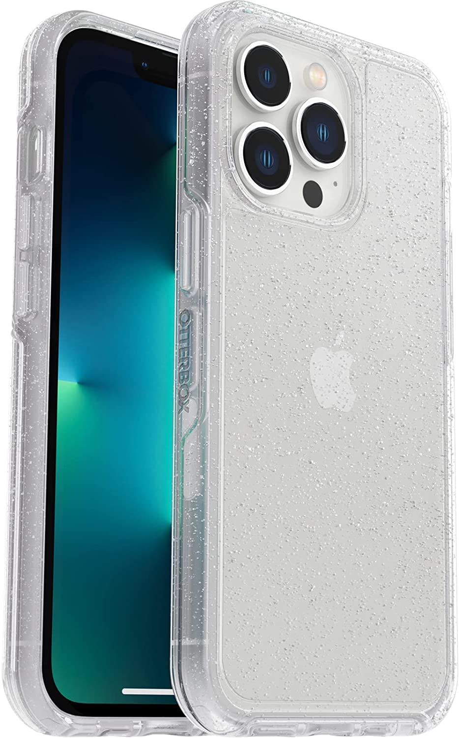 OtterBox Symmetry Series Clear Case for Apple iPhone 13 Pro - Polycarbonate, Wireless Charging Compatible, Non-Retail Packaging (Stardust 2.0)