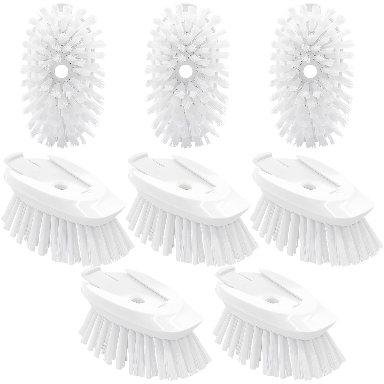 Dish Brush Refill, 8 Pack Soap Dispensing Dish Brush Refills, Dish Brush Replacement Head, Brush Dispenser Refill Fits Soap Dispensing Handle