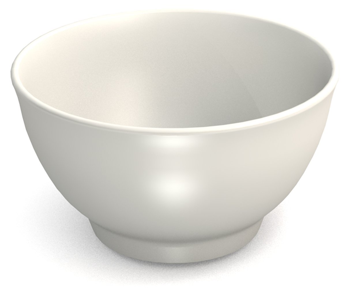 Ornamin Bowl 300 ml White Melamine (Model 433) / dessert bowl, side bowl, cereal bowl, snack bowl, melamine bowl