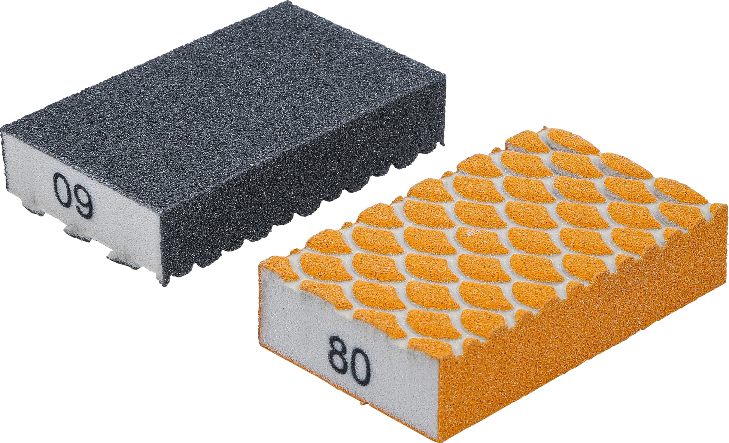 BGS Diy 80811 | Abrasive Sponge Set | K 60, 80 | 2 pcs.