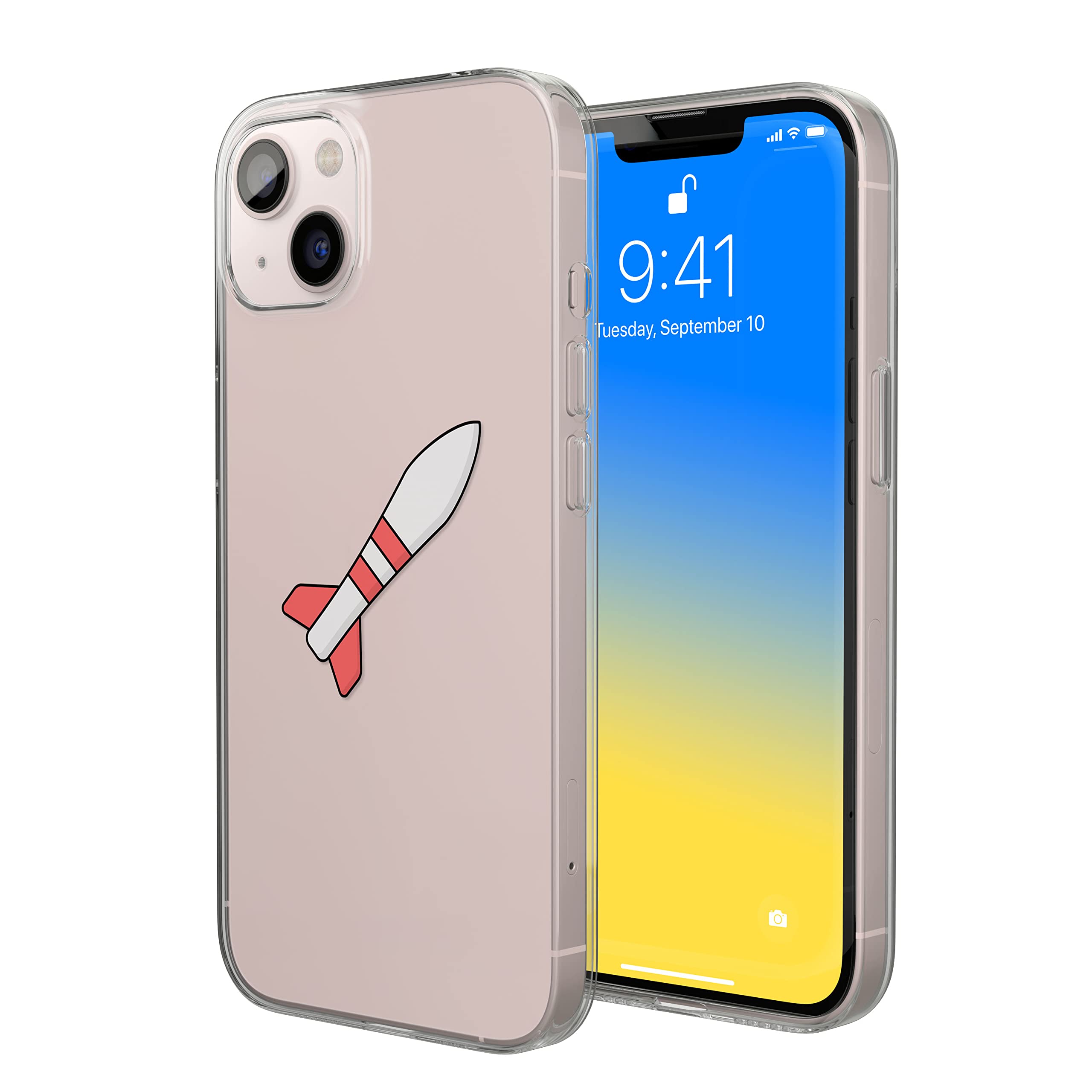 Bonateks, Digital Printed Case Compatible with iPhone 14, Mobile Phone Case, Protective Case, Shockproof, Silicone, Flexible, Transparent Mobile Phone Case