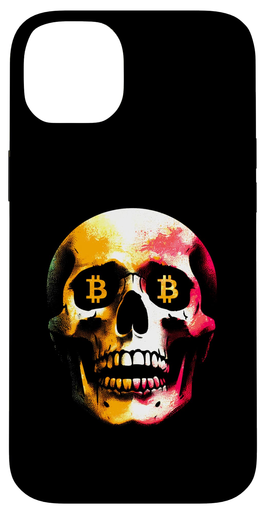 Bitcoin Skull - Vintage Graphic Crypto Bitcoin Wen Moon Case for iPhone 14 Plus