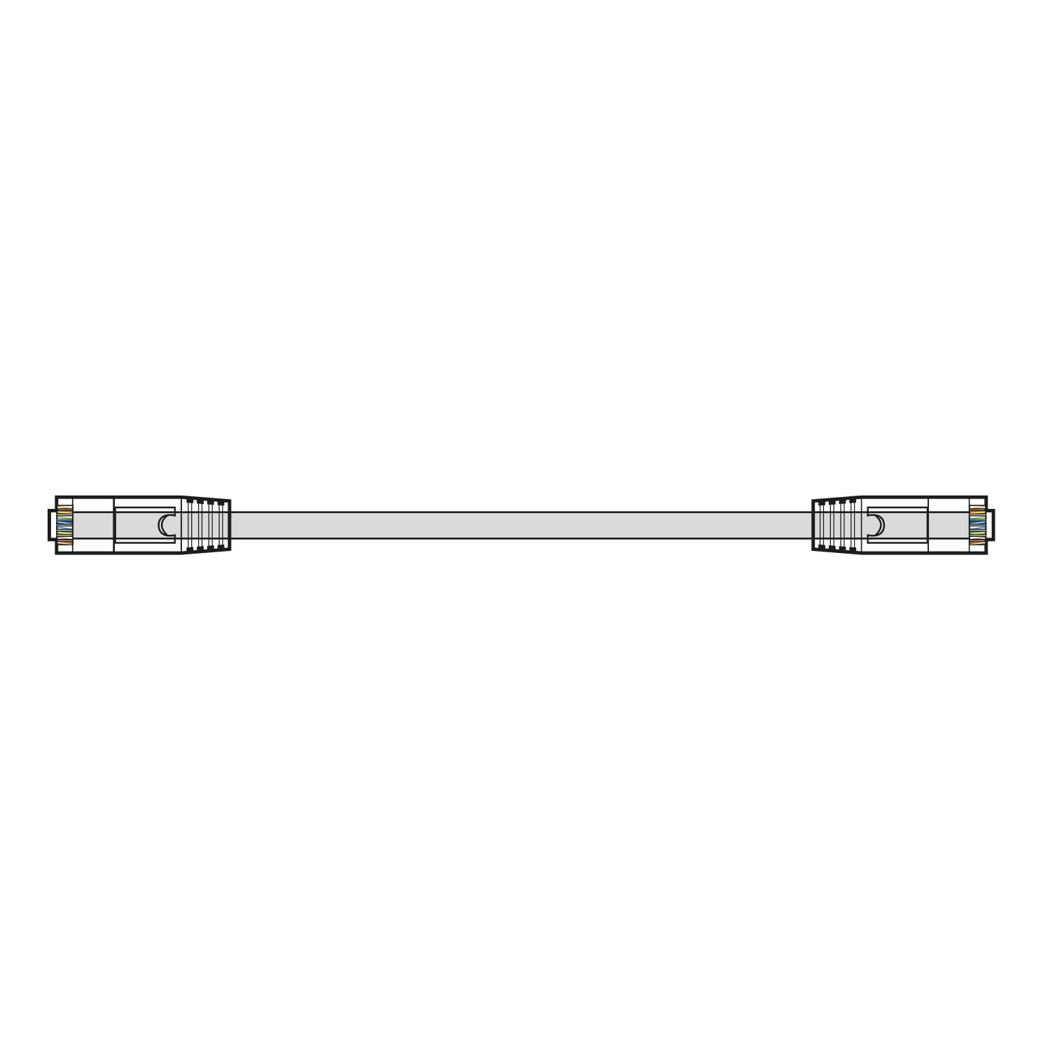 AV:Link | 10 Pack Slim Cat6a FTP Ethernet Patch Leads 25cm – High-Speed 10Gbps Network Cables with Shielding, Flexible Design & Glow Connectors for Tidy Home or Office Cabling