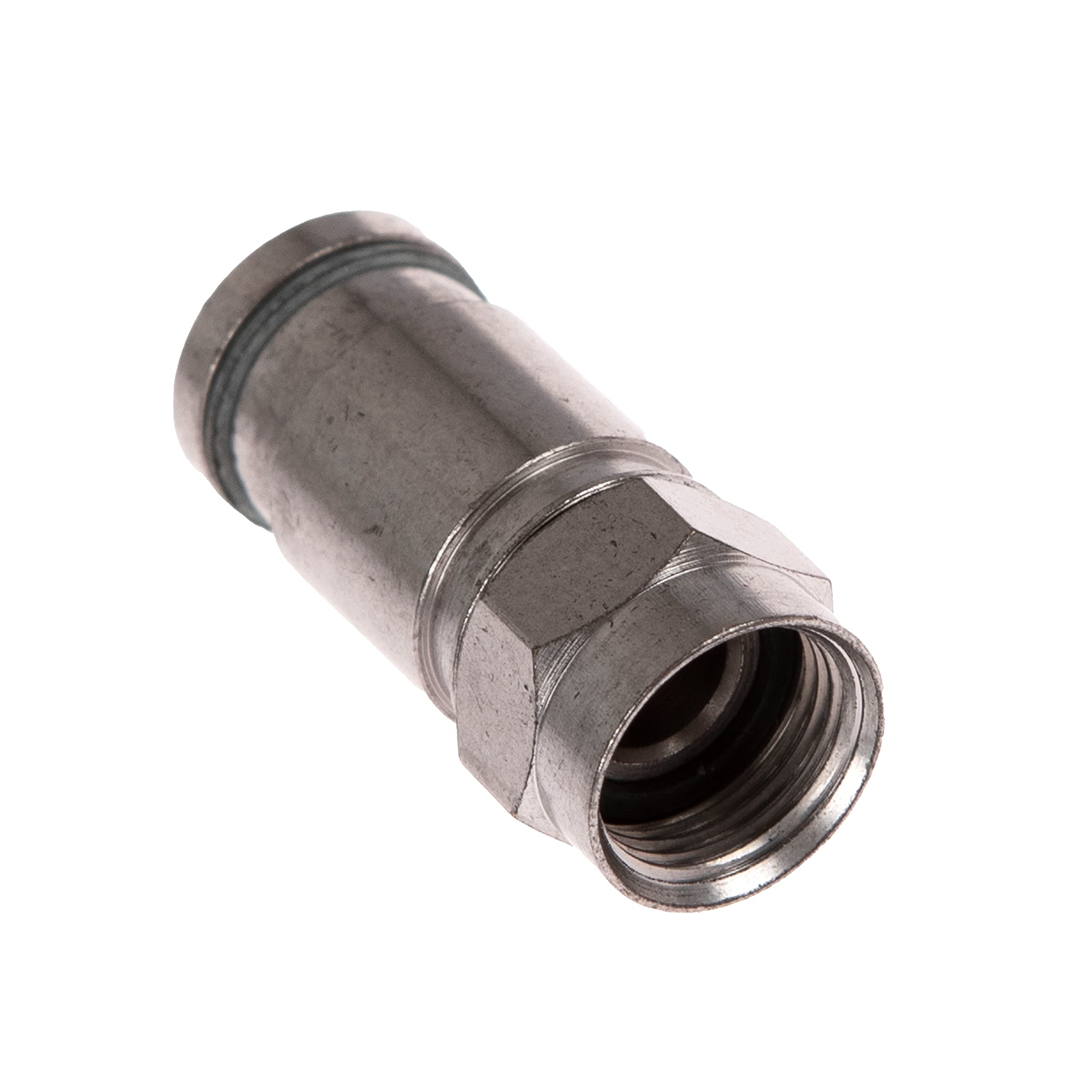 CDL Micro Male Compression RF Coax Connector 75ohm - Silver