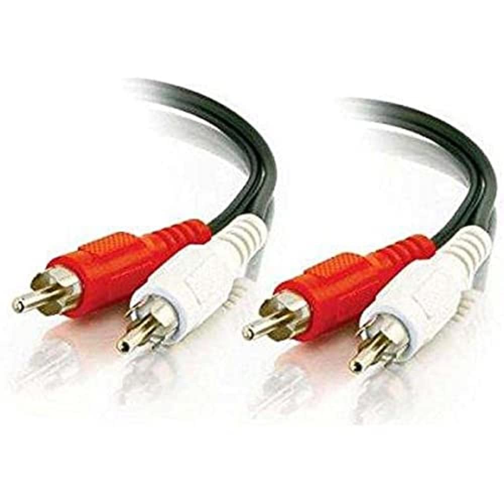 C2G Value Series RCA Stereo Audio Cable, Black (25 Feet, 7.62 Meters) - 40466