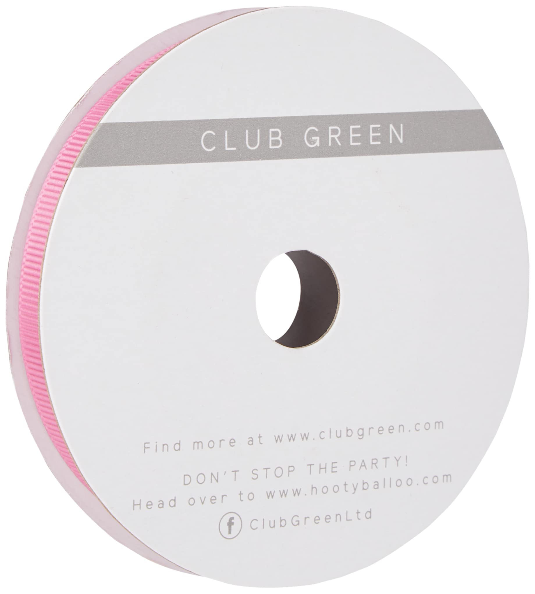CLUB GREEN GROSGRAIN RIBBON DUSTY PINK 10mmX10MT, Fabric, 12.1 x 12.1 x 1.54 cm